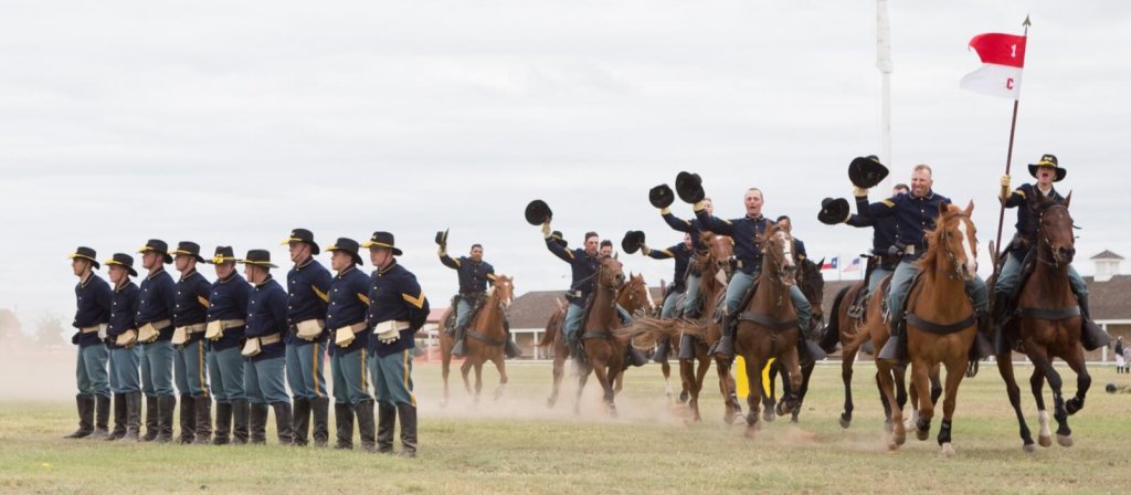 A historical reenactment at Fort Concho in San Angelo