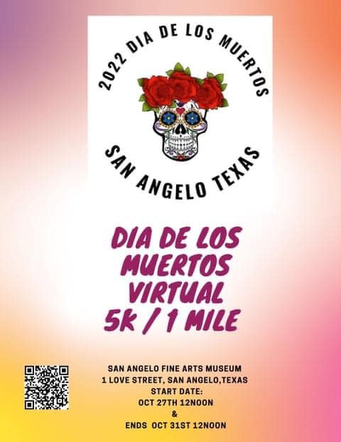 Virtual 5K/1 Mile Carrera de los Muertos - Non Competive - Discover San  Angelo