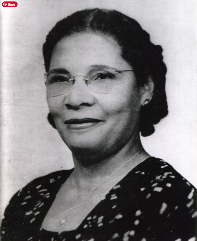 Historic photo of Maggie Fulleylove Starks, the founder of Starks Funeral Home, standing outside the funeral home that provided dignified services to Black families in San Angelo during segregation.