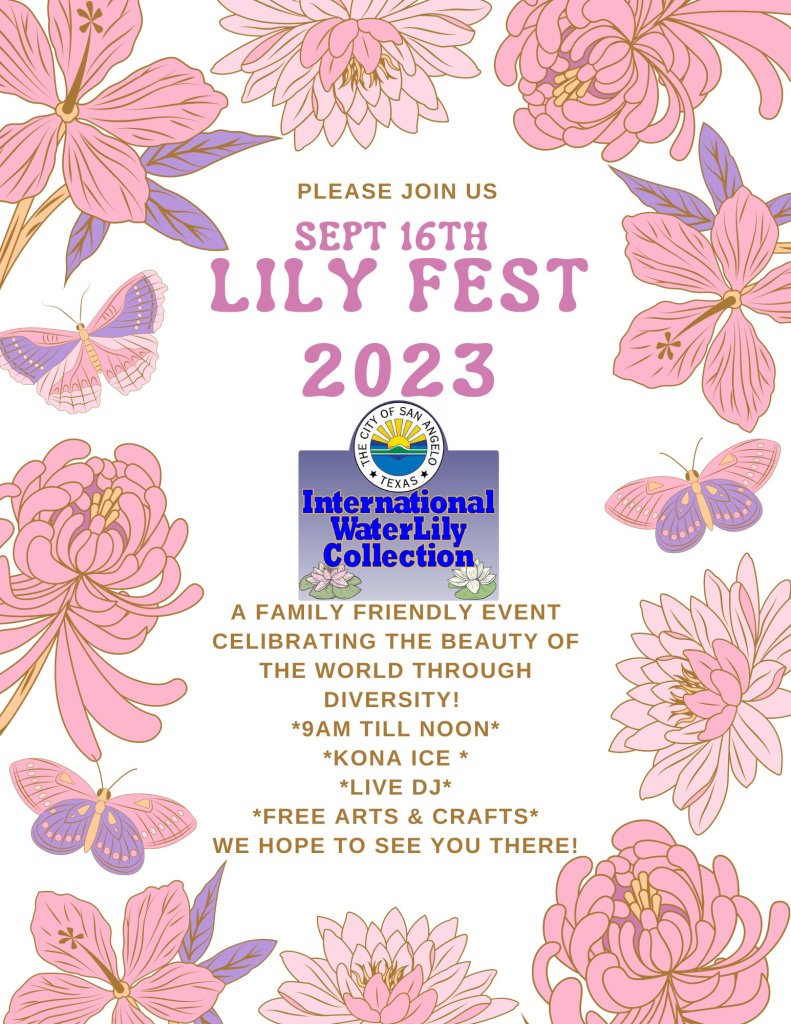 Lily Fest 2023 Discover San Angelo